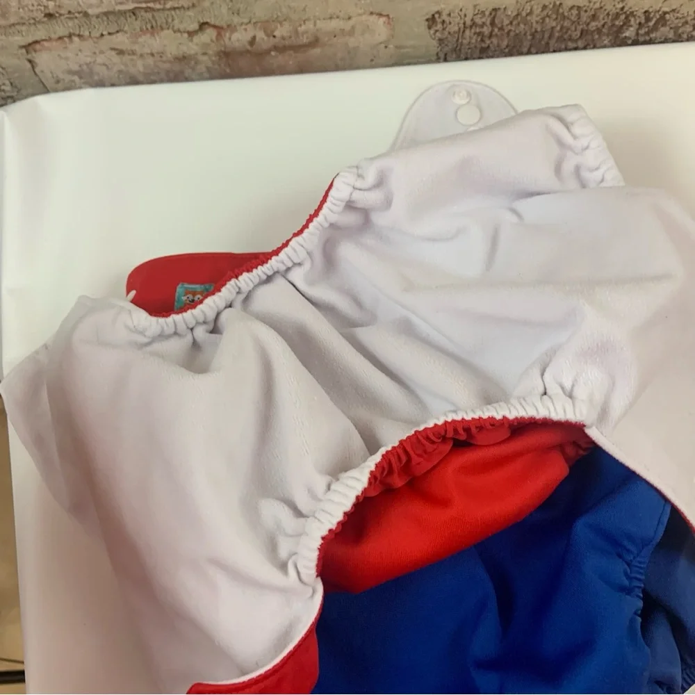 5 alva baby diaper covers blue red